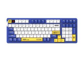 DAREU A98 PRO Tri-mode 2.4G Wireless/Bluetooth Gasket Structure Hot Swappable RGB Mechanical Keyboard Sky V3 Customized Linear Switch PBT Double Shot and Dye Sublimation Keycaps Blue(Open Box)