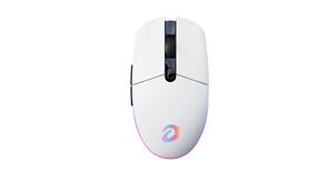 DAREU EM911X Souris de jeu RGB 2,4 GHz sans fil/filaire avec 6 boutons programmables 8000DPI Blanc