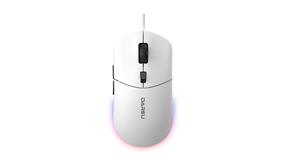 DAREU LM121 Souris filaire RVB avec interrupteur silencieux, 6400 DPI, blanche(Boîte ouverte)