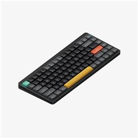 Nuphy Air75 V2 Wireless 75% Mechanical RGB Keyboard, Bluetooth/2.4Ghz/Wired Tri-Mode Ultra-Thin low profile, hot-swappable, Mac/Windows/Linux Compatible, Moss Tactile Switch, Black