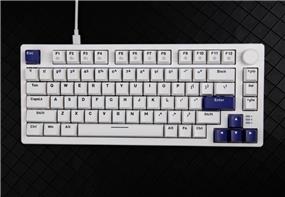 DAREU EK75-W Wired Rainbow Backlight Mechanical Keyboard with Linear Switches,White