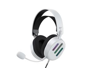 Havit H2038U RGB Gaming Headset with 7.1 USB Plug  / 50mm Driver / Detachable Mic White(Open Box)