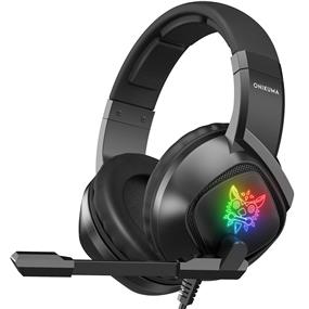 Onikuma K19 Professional Game Headset With MIC RGB LED Backlight Wired Gamer Headset Noise Canceling For PC/PS4/XBOX(Open Box)