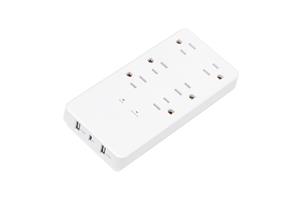 iCAN FL-JC735PD 6 Outlets Wall Tap Surge Protector with 2 USB-A and 1 USB-C Ports(Open Box)