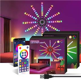 iCAN Firework LED Light Strip | Wifi App Control, Alexia & Google Assistant, Remote Control