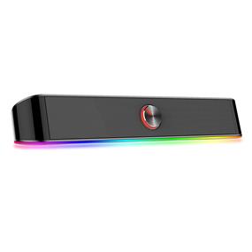 Redragon GS560 Adiemus Wired RGB Sound Bar with Dual Speakers and Backlight [GS560]