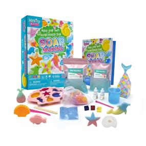 BIG BANG SCIENCE Soap Making (Ocean Breeze Soap) | STEM (STEAM) Experiment Kit | Can Make 16 Soap Pieces | 16 Tools Included (Ingredients & Parts)