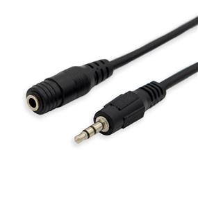 iCAN 3.5mm 28AWG Stereo Audio Extension Cable Shielded M/F - 12 ft. (ZGH-AU-11-12FT)(Open Box)