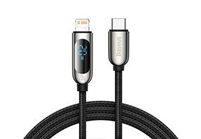 Baseus Display Fast Charging Data Cable Type-C to IP 20W 1m Black