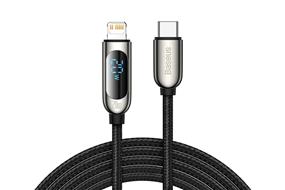 Baseus Display Fast Charging Data Cable Type-C to IP 20W 2m Black(Open Box)