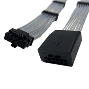 iCAN 16pin PCIE 5.0 GPU Power Extension Cable (12VHPWR) - 30cm(Open Box)