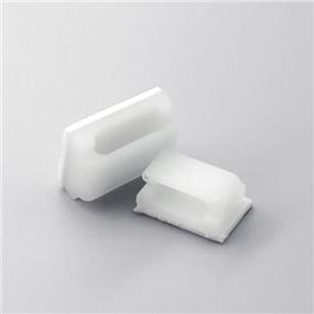 iCAN - Lot de 100 clips de câble auto-adhésifs 13 x 16 mm, blanc(Boîte ouverte)
