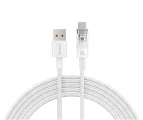 Baseus Explorer Series Fast Charging Cable with Smart Temperature Control USB-A to Type-C 100W, 2m (6.6ft), White(Open Box)