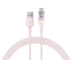 Baseus Explorer Series Fast Charging Cable with Smart Temperature Control USB to Type-C 100W, 1m (3.3ft), Pink