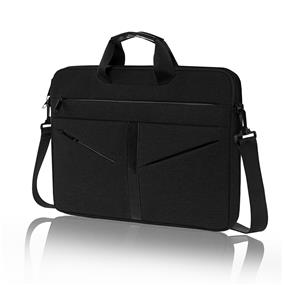 KINGSLONG 15.6" Laptop Briefcase, Bubble Soft Case, Black