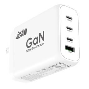 iCAN PD-061PT 130W 4-Port GaN PD USB-C Laptop Charger(Open Box)