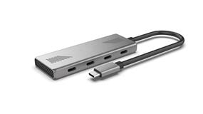 iCAN 4-Port 10Gbps USB-C 3.1 Gen 2 SuperSpeed Hub, Grey(Open Box)