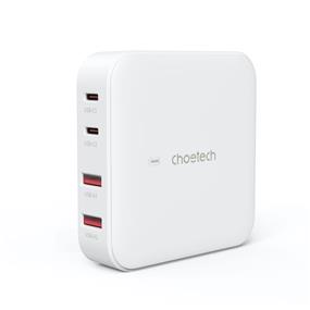 Choetech PD 100W GaN Desktop 2C + 2A Charger, White(Open Box)