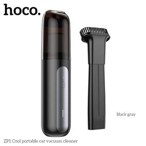 Aspirateur portable pour voiture Cool HOCO ZP1 | noir-gris | 4000 mAh| 5000 pa| bac à poussière 120 ml