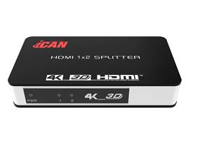 iCAN HDMI 1x2 Splitters, HDMI 1.4, Support 4K(Open Box)