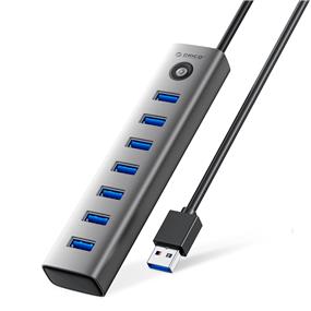 Orico CL7U-U3-10-GY-BP 7-Port USB 3.0 Hub with 1m/3.3ft Extension Cable(Open Box)