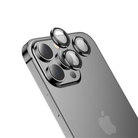 HOCO 3D Eagle Eye Metal Lens Film for iPhone 14 Pro & 14 Pro Max, Black