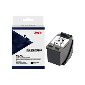 iCAN Compatible with HP 63XL Black Ink Cartridge(Open Box)