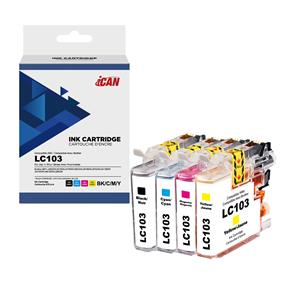 iCan Compatible Brother LC103 Black and Tri-color Ink Cartridge