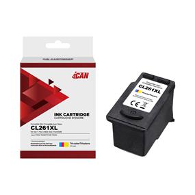 iCan Canon CL261XL Tri-color Ink Cartridge (Remanufactured)