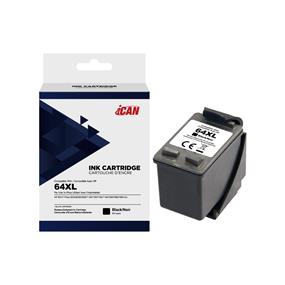 iCan HP 64XL Black Ink Cartridge (Remanufactured)