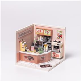 ROKR DW006 Double Joy Bubble Tea 3D Wooden Puzzle with130 Pieces and Difficulty: Level 2