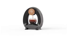 iCafilas Mini Q Coffee Maker, Min 120 ml/Max 240 ml, Semi - automatic, Fast and fresh brewed in 20 seconds/Coffee Ground, Black.K Cup adapter & Ground coffee adapter