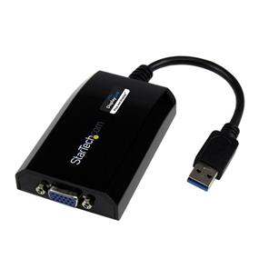 StarTech USB 3.0 to VGA External Video Card Multi Monitor Adapter for Mac and PC – 1920x1200 / 1080p | -SuperSpeed USB 3.0 (5 Gbps) | -Supports video resolutions up to 1920x1200/1080p | -Supports display rotation | -USB-powered - No external power adapter required