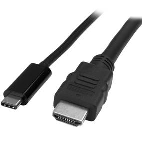 StarTech USB-C to HDMI Adapter Cable - 2m (6 ft.) - 4K at 30 Hz (CDP2HDMM2MB)