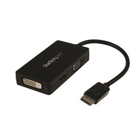 StarTech Travel A/V adapter: 3-in-1 DisplayPort to VGA DVI or HDMI converter (DP2VGDVHD)