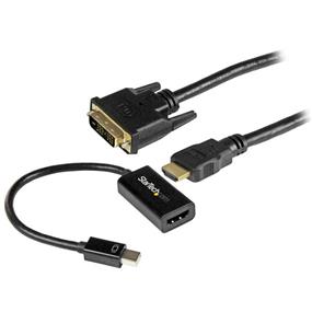 StarTech mDP to DVI Connectivity Kit - Active Mini DisplayPort to HDMI Converter with 6 ft. HDMI to DVI Cable (MDPHDDVIKIT)