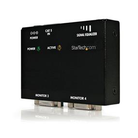 StarTech VGA over CAT 5 Remote Receiver for Video Extender (ST121R) | -Extends video cables by up to 500 ft. (150m) | -Pure hardware design, no software or drivers required | -Included mounting brackets | -Uses standard Category 5 straight-wired, twisted-pair, network patch cable for economical and reliable data transmission