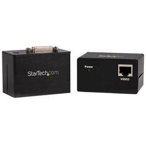 StarTech DVI Video Extender over Cat 5 UTP (ST121UTPDVI) | -Consists of 1 local unit, and 1 remote unit for an all-in-one solution | -Extends video signal over standard Category 5 UTP cable | -Supports resolutions up to 1600x1200 @ 60Hz | -Supports DVI-D interface