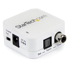 StarTech Two Way Digital Coax to Toslink Optical Audio Converter Repeater (SPDIFCOAXTOS)