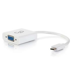 Cables to Go USB 3.1 USB-C TO VGA VIDEO ADAPTER - WHITE (TAA COMPLIANT) (29472)