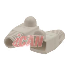 iCAN CAT5/CAT6 White Snagless Boots, 10 pcs (203-1297-1)