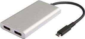 iCAN Thunderbolt 3 to Dual DisplayPort 4k @ 60Hz Adapter, Aluminum, Space Grey (TB3-2DP)