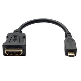 Tripp Lite Micro HDMI to HDMI Adapter for Ultrabook/Laptop/Desktop PC - 1920x1200/1080p, Type D M/F, 6-in. (P142-06N-MICRO)
