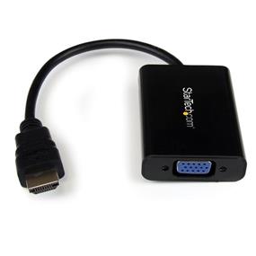 STARTECH HDMI® to VGA Video Adapter Converter with Audio for Desktop PC / Laptop / Ultrabook - 1920x1200 (HD2VGAA2)(Open Box)