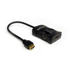 StarTech 2-Port HDMI Video Splitter with Audio - USB Powered - 1 x HDMI Type A Digital Audio/Video In |ST122HDMILE