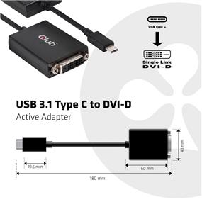 Club 3D USB 3.1 Type-C Male  to DVI-D Female Active Adapter (CAC-1508)