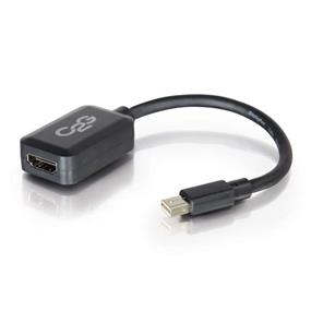 Cables To Go (54313) - Adaptateur-convertisseur mini DisplayPort mâle vers HDMI femelle - 8 po (Noir)