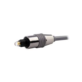 iCAN PREMIUM 5.0mm Toslink Silver Metal Connector - 3 ft. (ZGH-T-21-3ft)(Open Box)