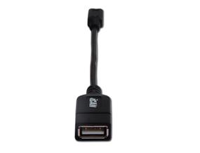 iCAN USB Micro to USB-A 2.0 Adapter, OTG, Black (USB-OTG)(Open Box)