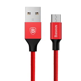 BASEUS Yiven Cable For Micro USB, 2A, 1.5M, Red (CAMYW-B09)(Open Box)